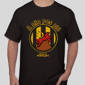T shirt "A Nin Pos Piò" Nera